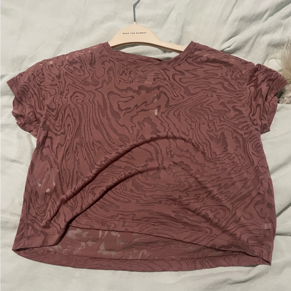 Lulu Lemon Crop tee size 2